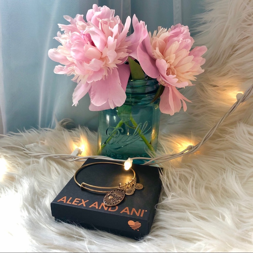 “Because I love you” Alex and Ani Gold Bracelet